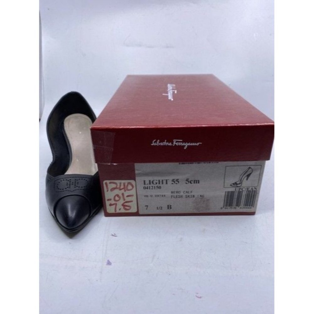 Salvatore Ferragamo Black Light Insignia Pumps Size Us - Picture 7 of 10